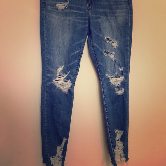 American Eagle Outfitters Denim - AE distressed high-rise jeggings